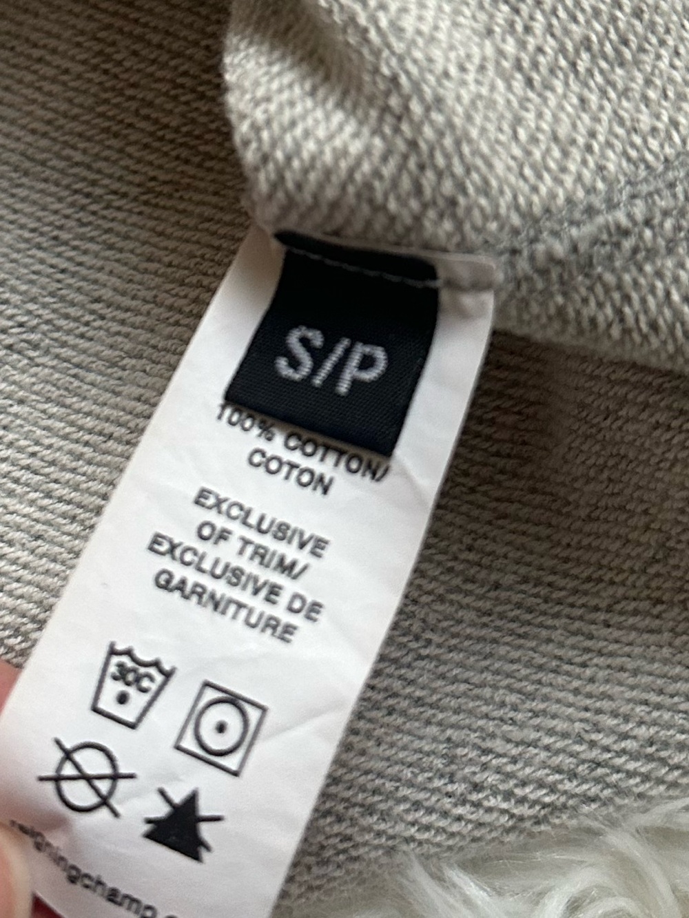 Reigning Champ Lightweight Cropped Terry Hoodie - Sz XS - Picture 7 of 8